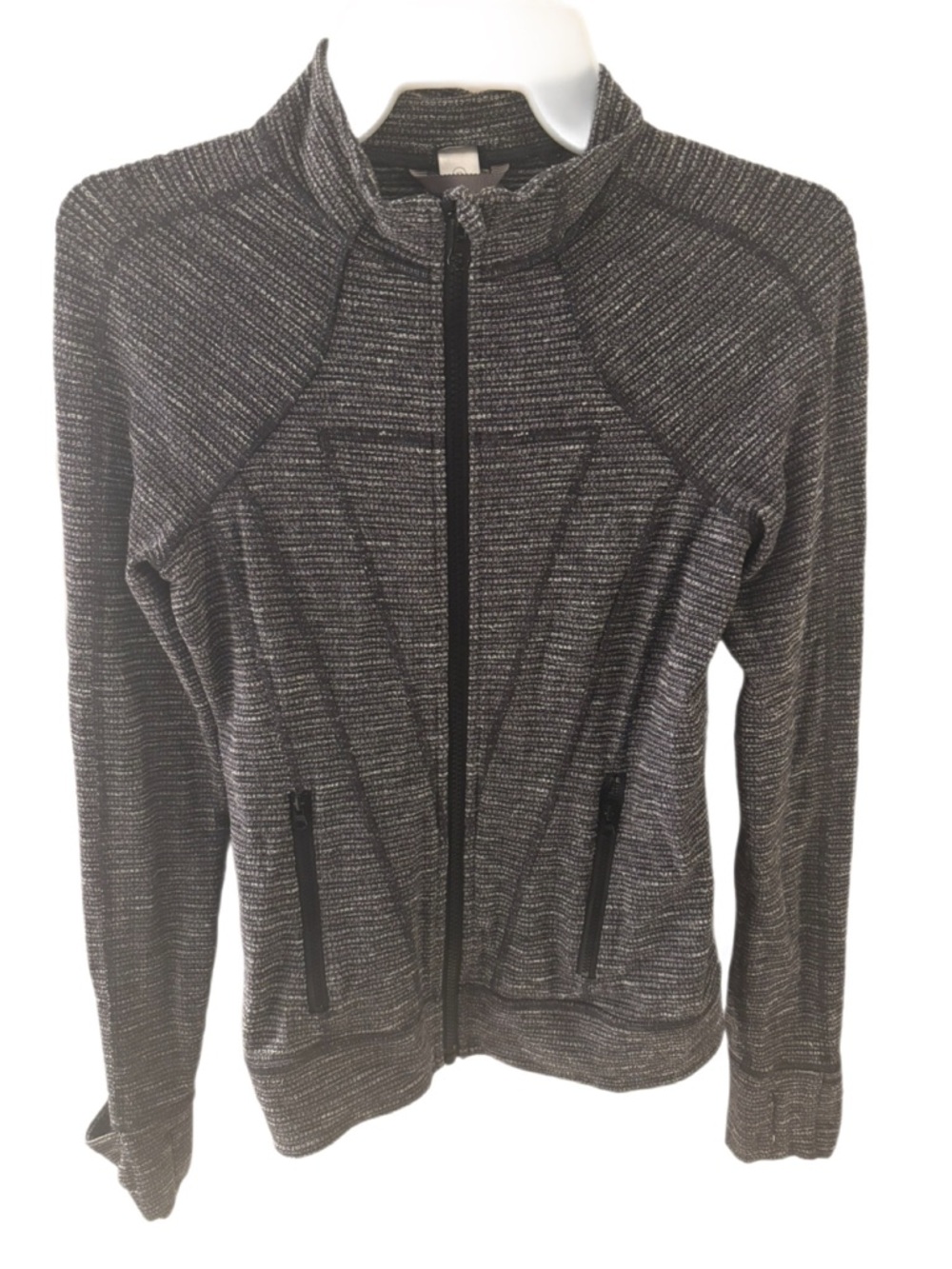 Ivivva Lululemon Girls Perfect Your Practice Jacket - Size 12 Heathered Charcoal